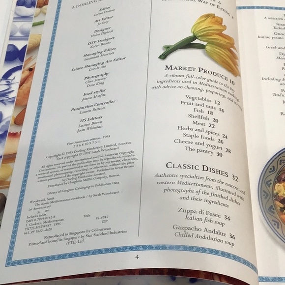 The Classic Mediterranean Cookbook 1995 hardcover - Picture 3 of 11